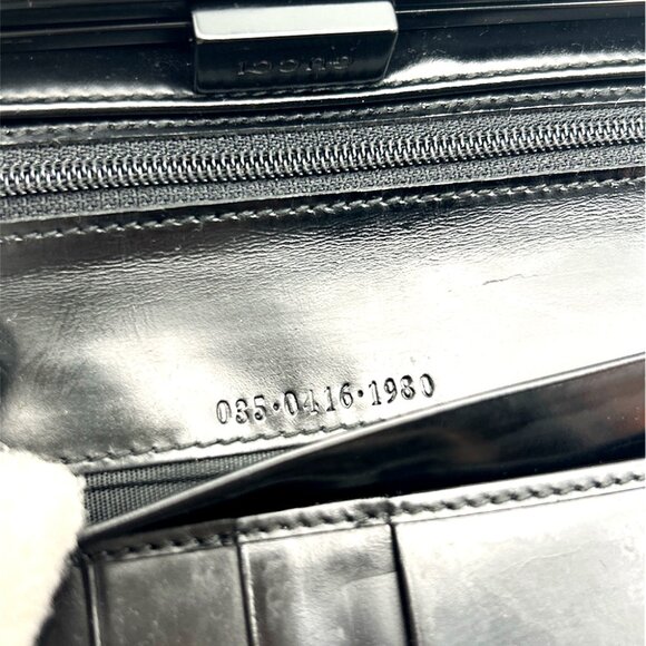 Gucci Long Leather Wallet Black Unisex - Picture 12 of 13